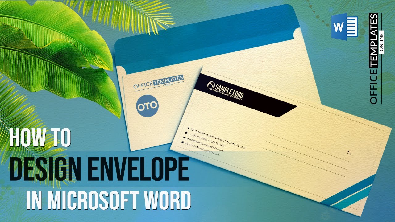 How to Design Your Own Envelope in MS Word for Personal and Business Use | DIY Tutorial
