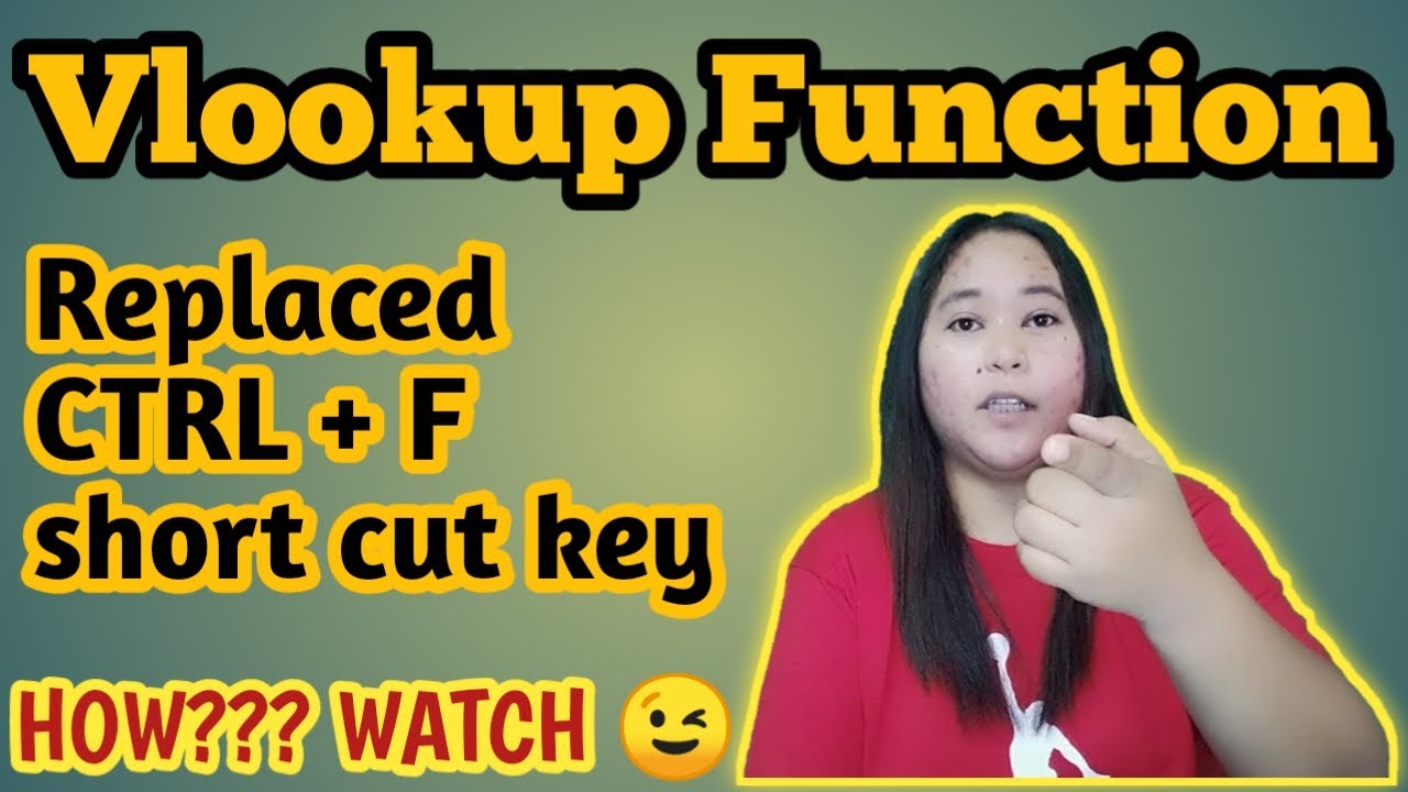 How to used vlookup function in excel to replaced the CTRL F short cut key/Tagalog Excel Tutorial