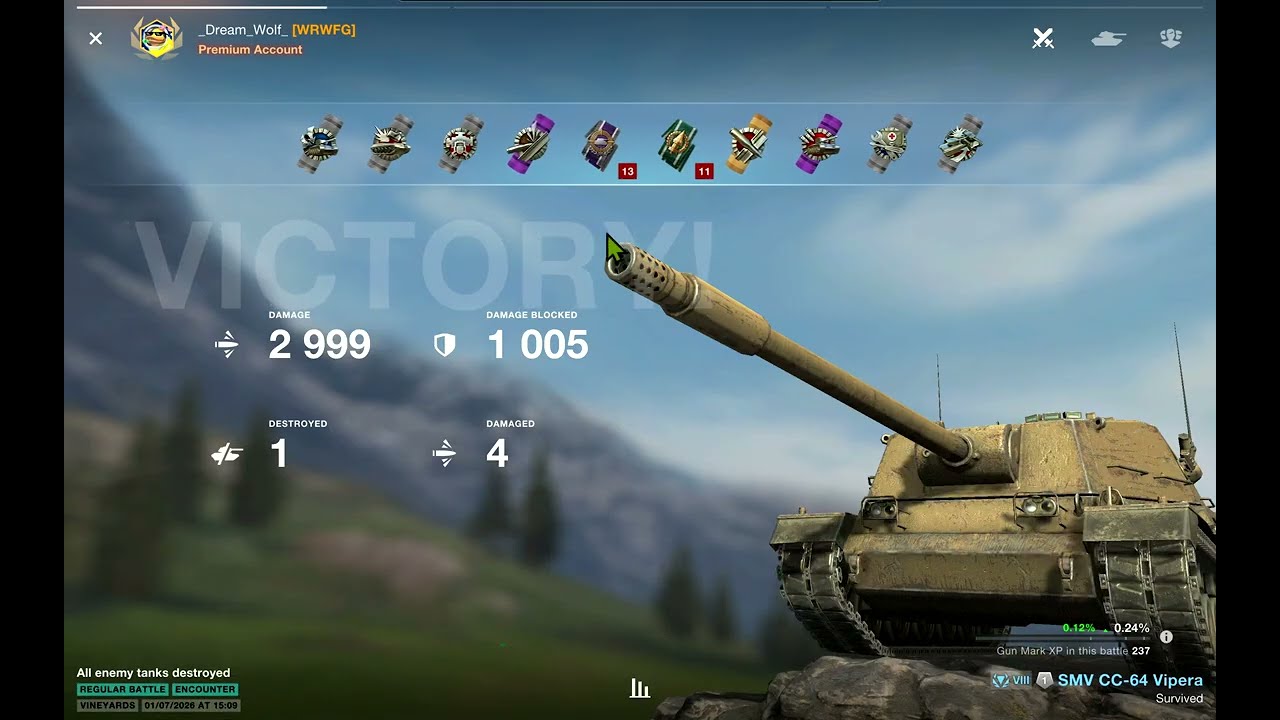 World of Tanks Blitz SMV Vipera