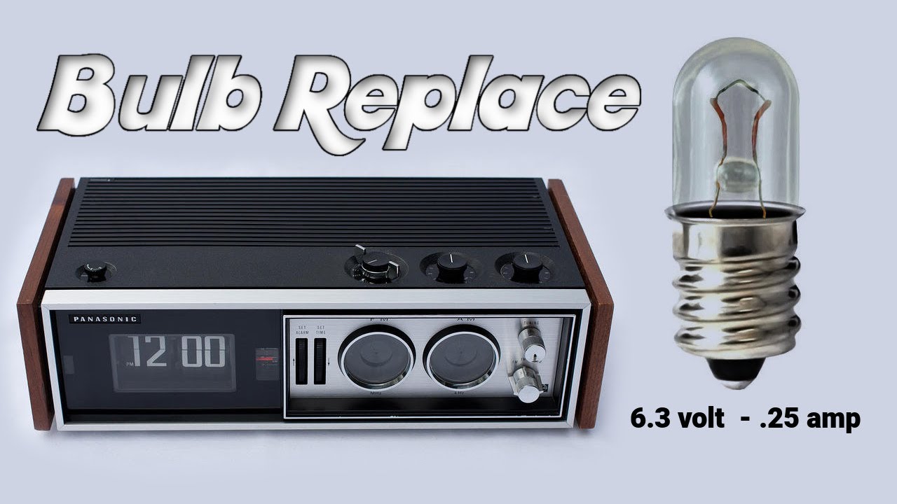 Panasonic RC-7469 light bulb removal