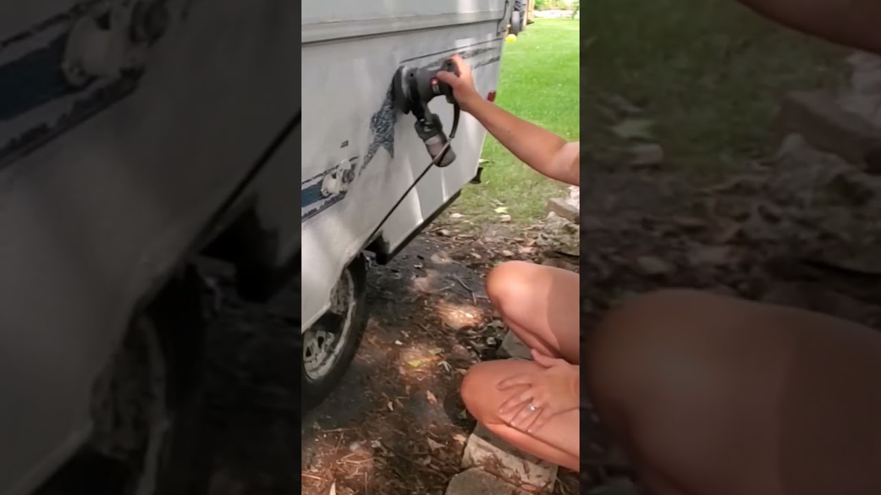 Но я притворюсь, что это так! Обновляю старый кемпер краской #popupcamper #rvrenovation