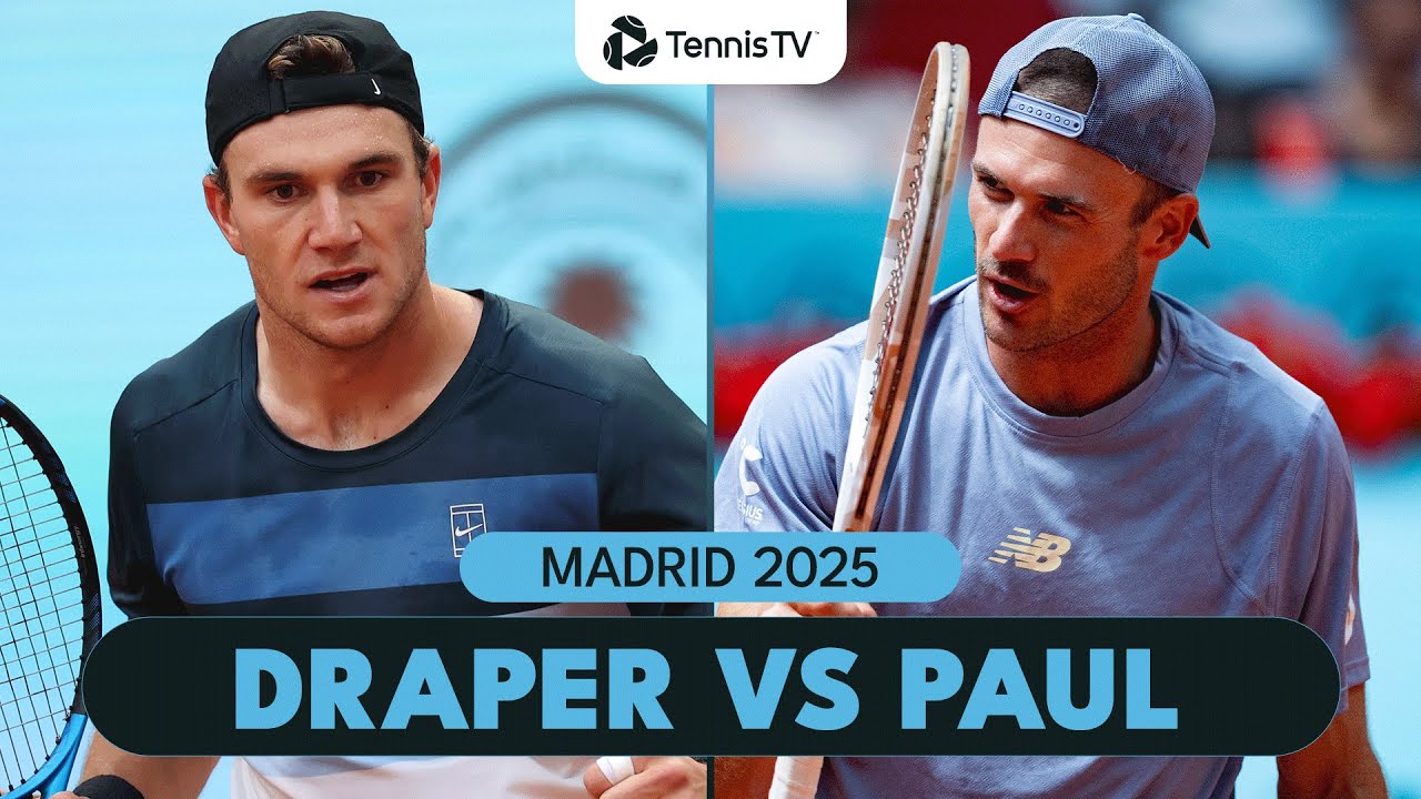 Jack Draper vs Tommy Paul Highlights | Madrid 2025