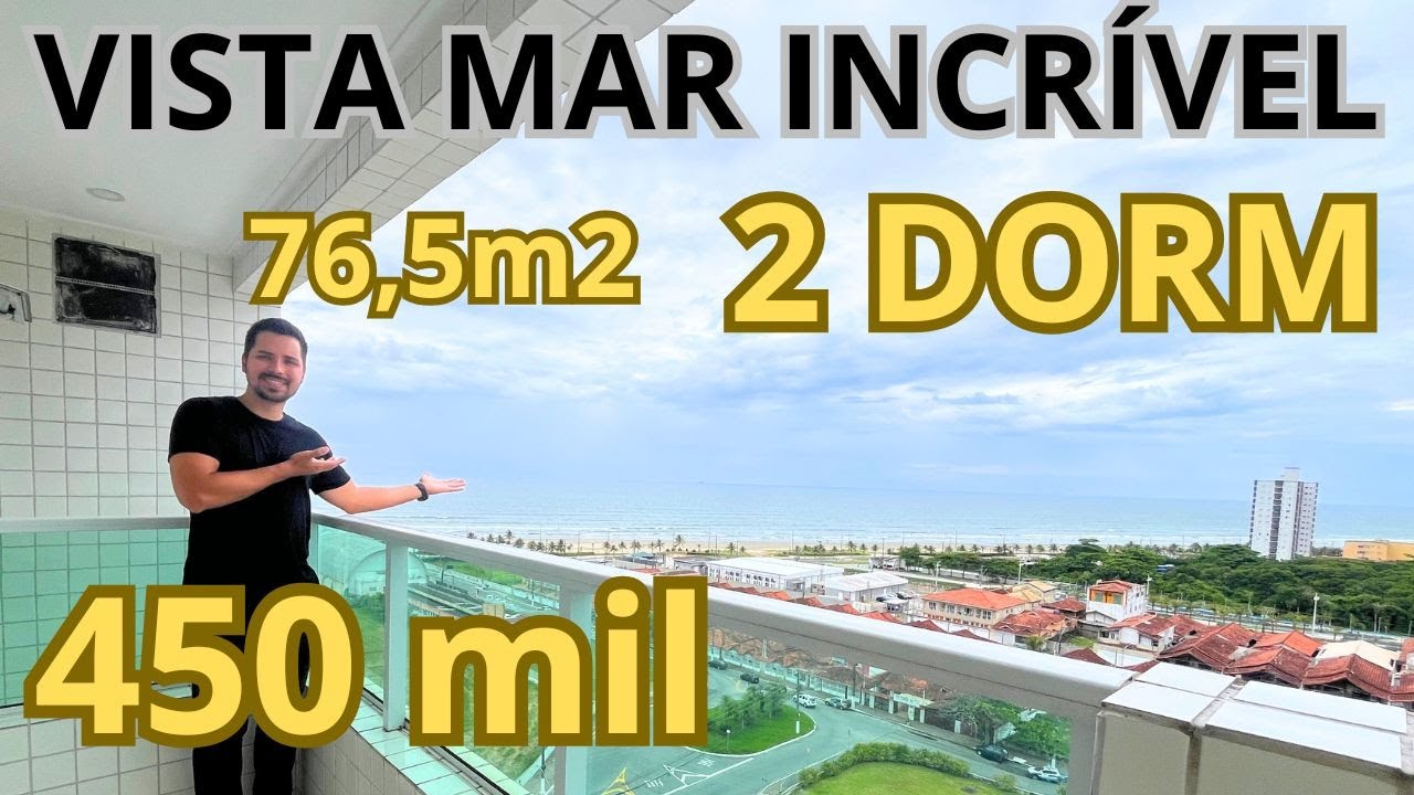 Apartamento VISTA MAR INCRÍVEL, 2 dormitórios em Praia Grande