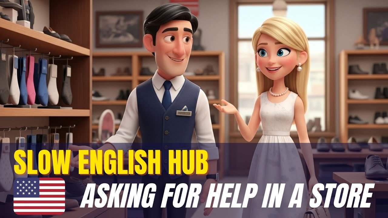 Asking for Help in a Store 🛍️ | Slow English Conversation for Beginners