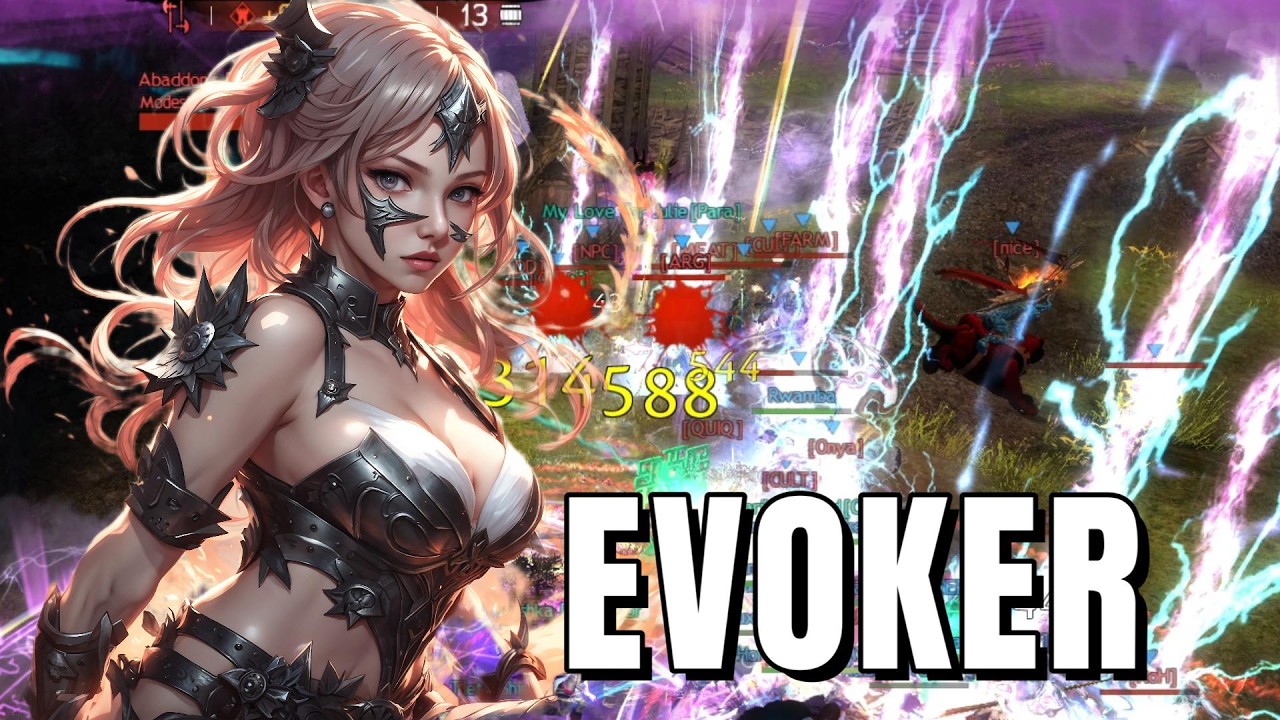 Epic Spear Evoker GW2 WvW Big Zerg Fight!