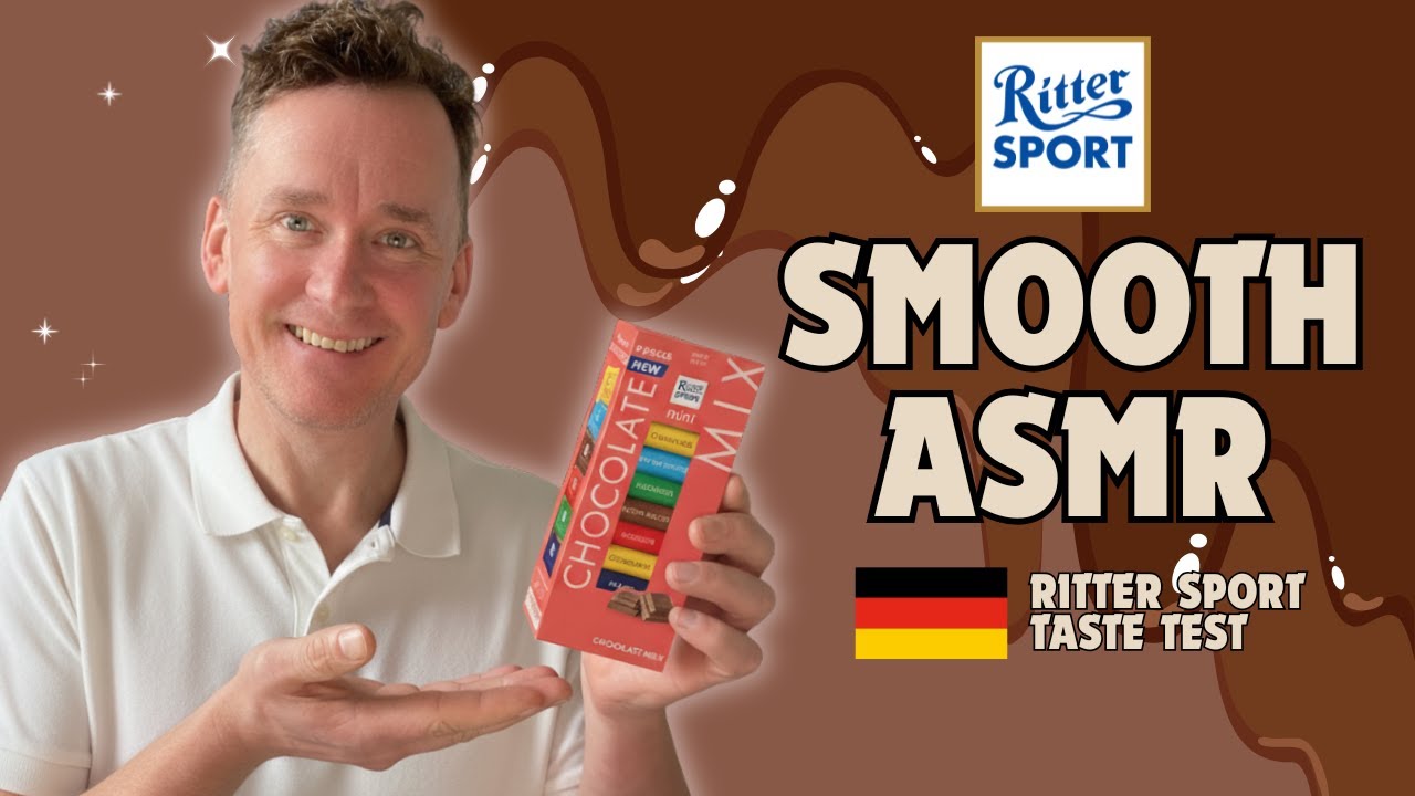 ASMR SMOOTH TEST 🇩🇪 Шоколад Ritter Sport (Шепот и звуки рта)
