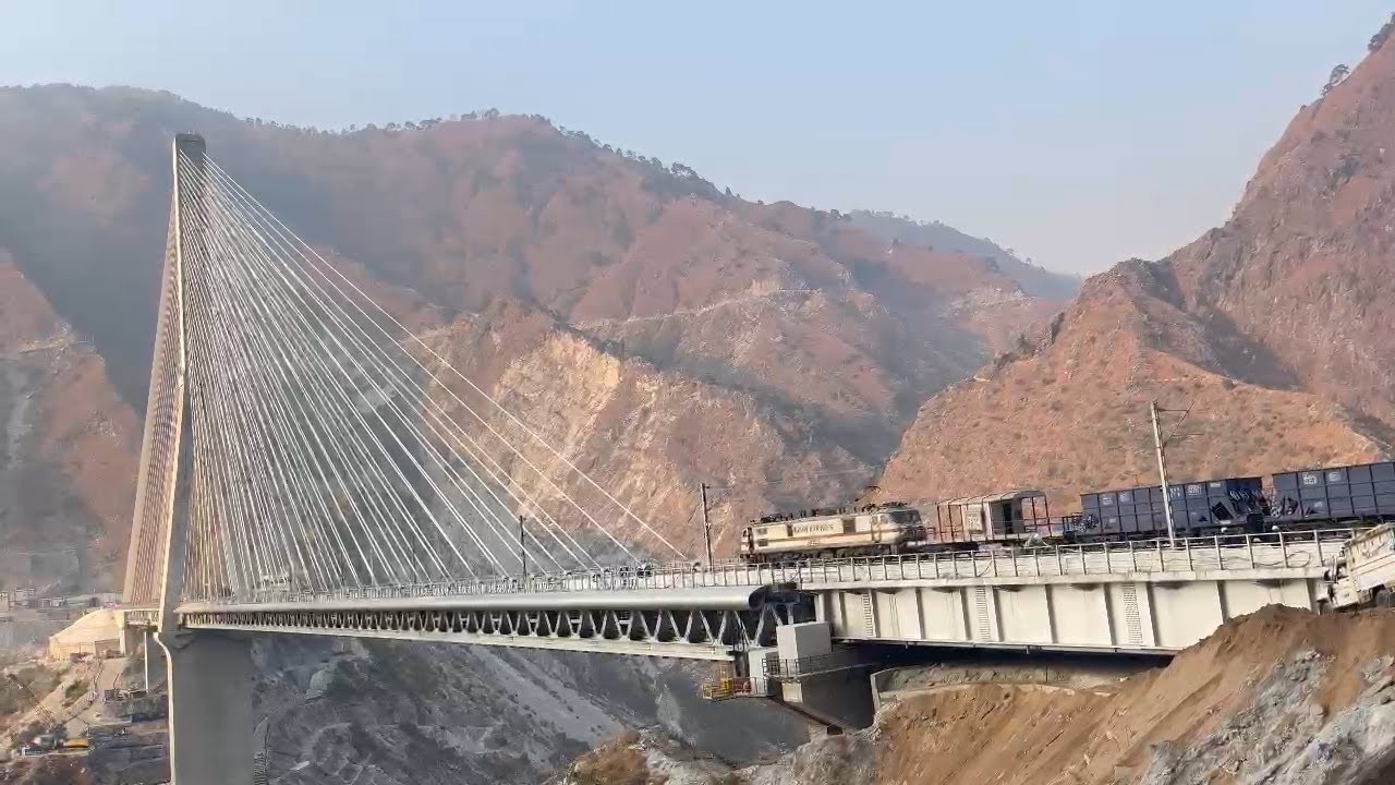 Trial run of 'cargo-train' conducted on Katra-Reasi section of Kashmir rail project