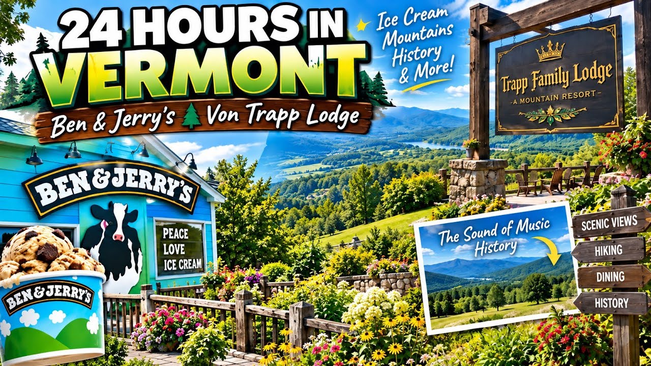 24 Hours in Vermont: Discovering Waterbury, Stowe and Burlington!