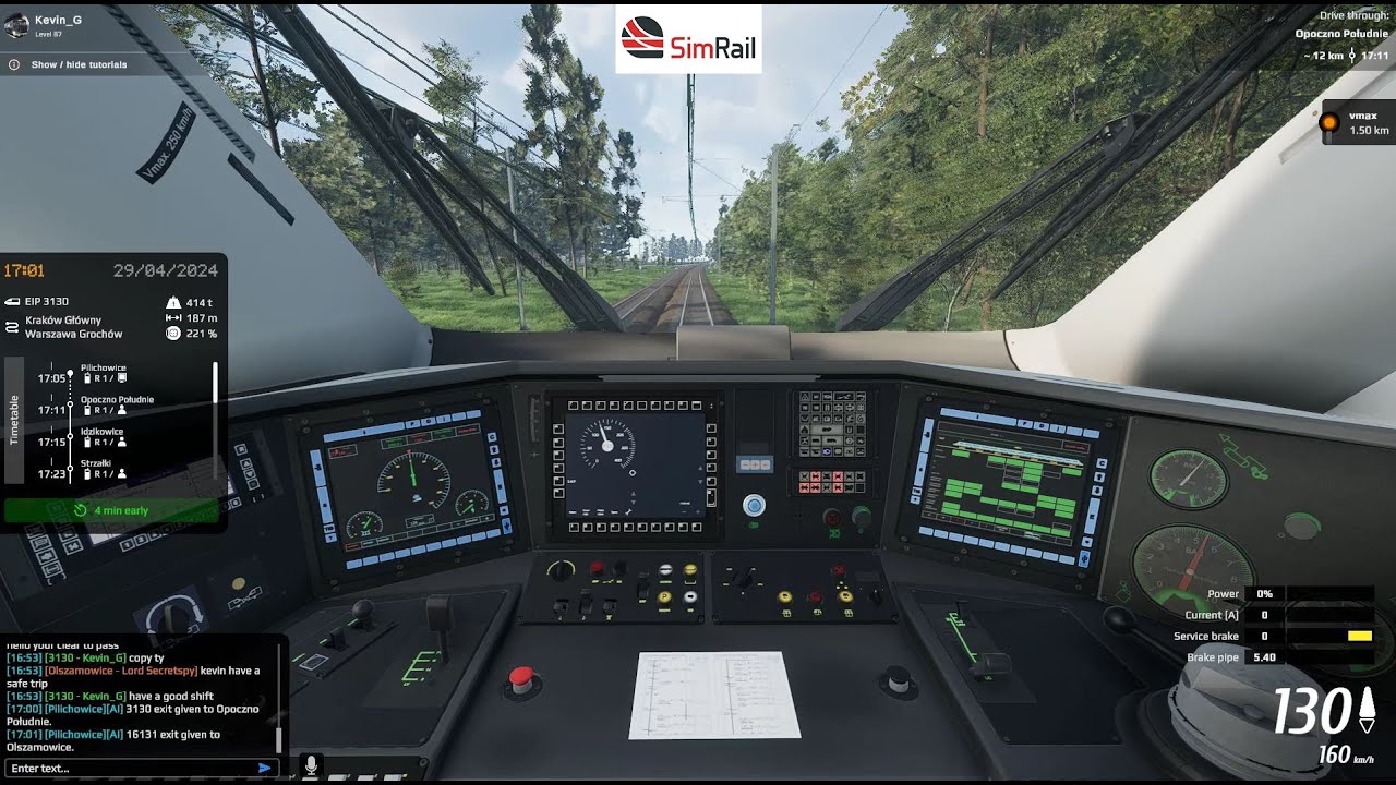Simrail | ED250 Pendolino with ETCS | 3130 Krakow to Warszawa Wschodnia