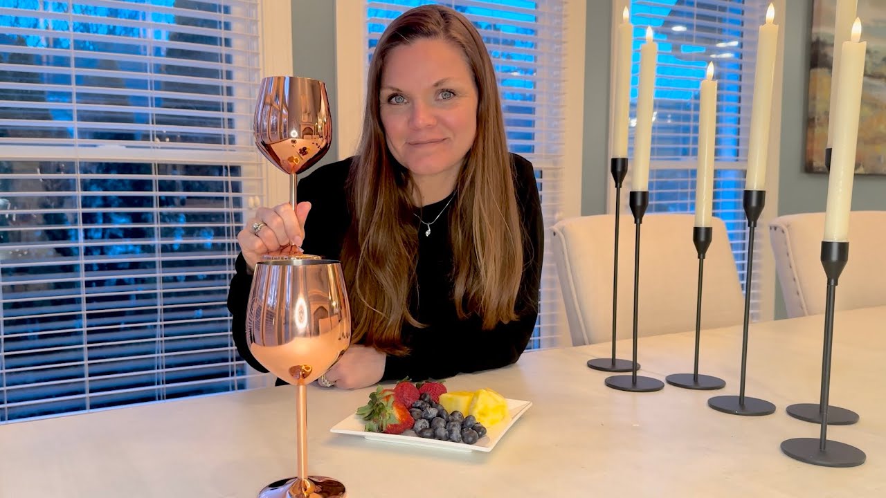 Review of Stainless Steel, Unbreakable, Rose Gold Wine Glasses,  Set of 2, Cantong