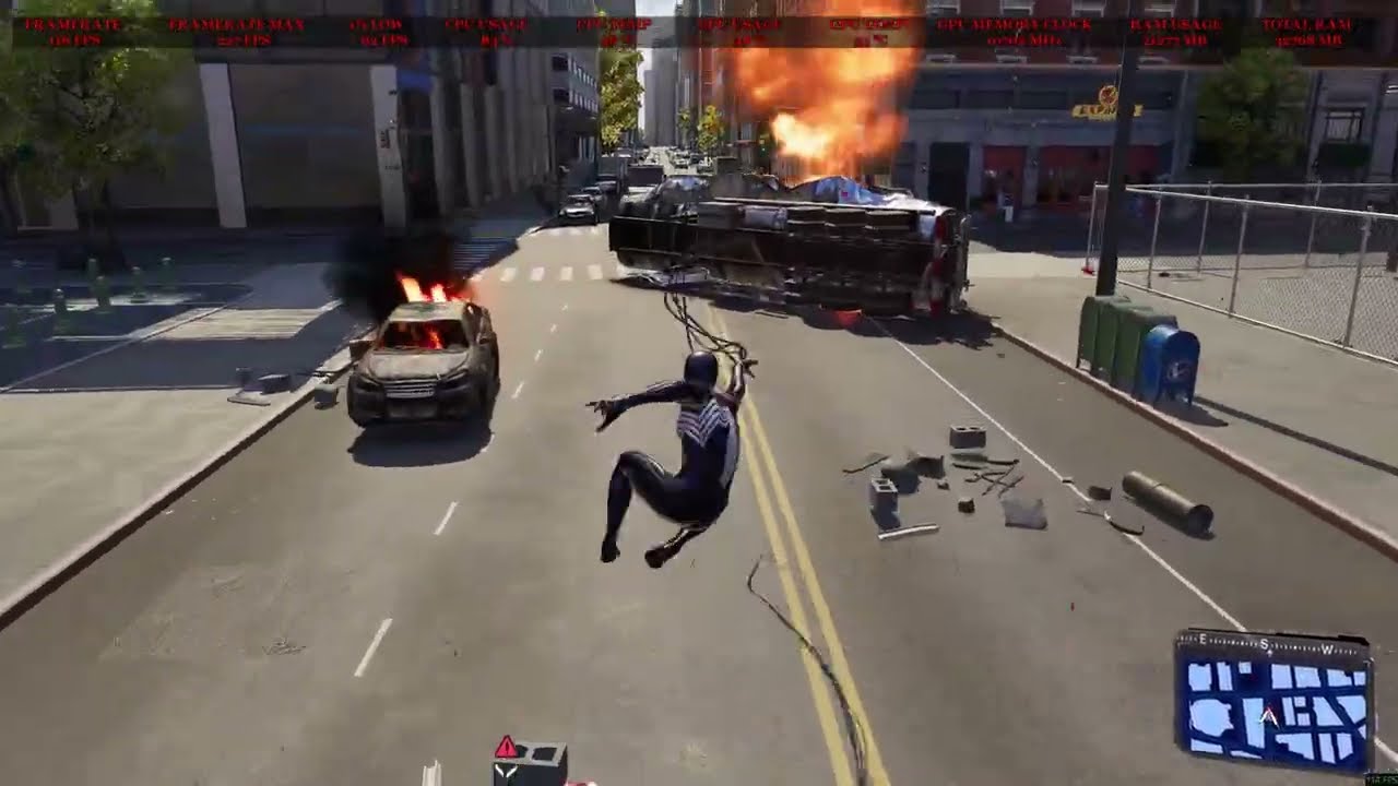 Marvel's Spiderma'n 2 Ryzen 5 5600XT RTX 4070 Super Benchmark