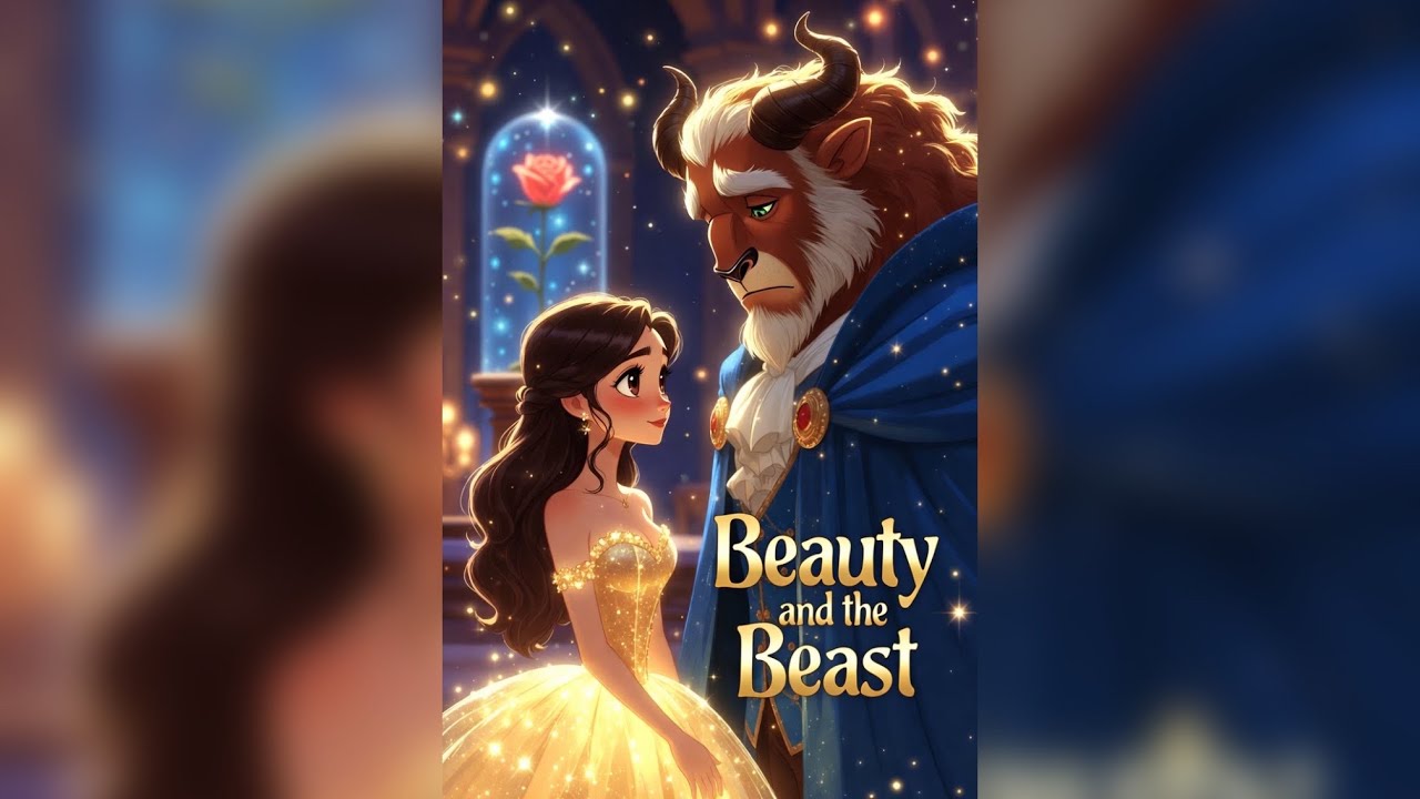 A Rose, A Curse, and a Hidden Prince 🌹 Beaty and the beast। #cartoon #fairytale #bedtimestory 