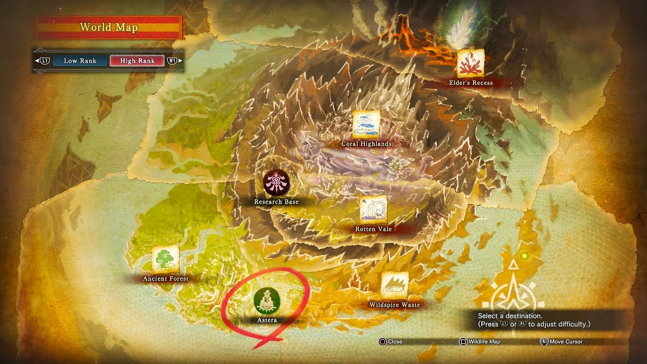 Monster Hunter World | Full Map