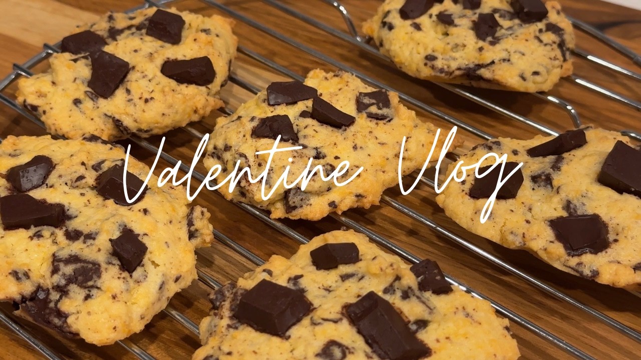 【Vlog】バレンタインなのでクッキーを焼く休日 / Valentine's Day Cookies