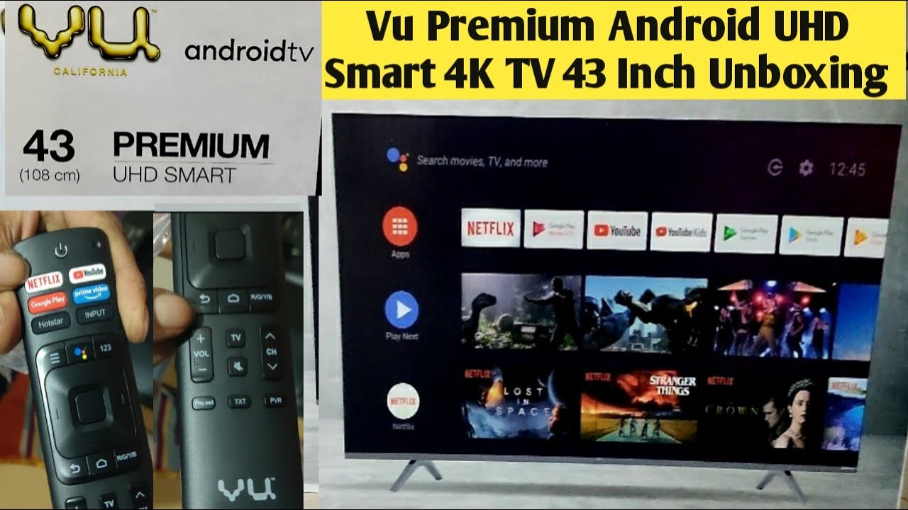 Vu Premium Android 4K TV 43 inch Unboxing|Vu Premium Ultra HD Smart Android TV|Best Mid-range TV2020