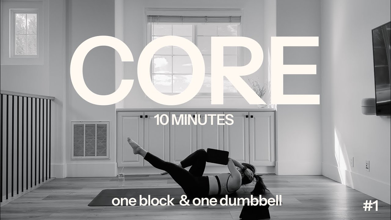 Core Routine: Block + Dumbbell 10 Minutes # 1