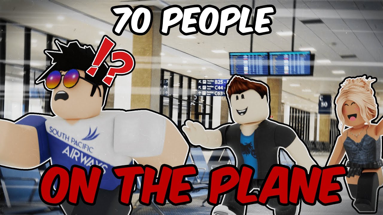70 PLAYERS on a Roblox Flight