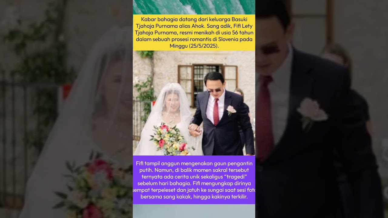 Romantis di Slovenia! Fifi Lety, Adik Ahok, Resmi Lepas Masa Lajang
