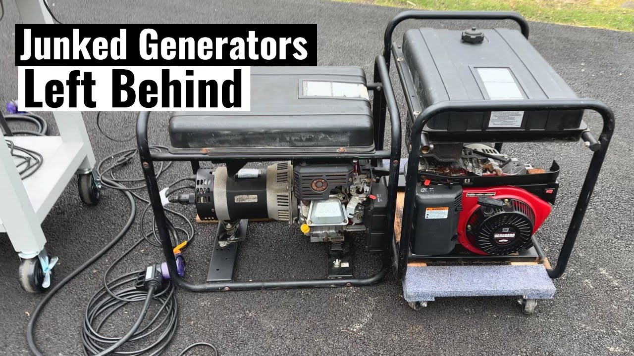 Abandoned Campbell Hausfeld Generators (Part 1) - No Power Output, Obsolete Carburetor Damaged