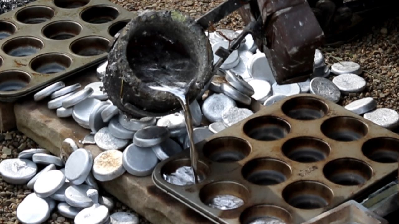 I Melted Tons Of Aluminum Scrap Into Pure Biscuits