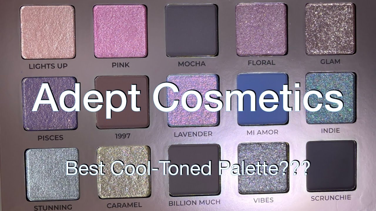Best Cool-Toned Eyeshadow Palette? Amy Loves Adept Eyeshadow Palette | Zoomed-In Swatches, Wear Test