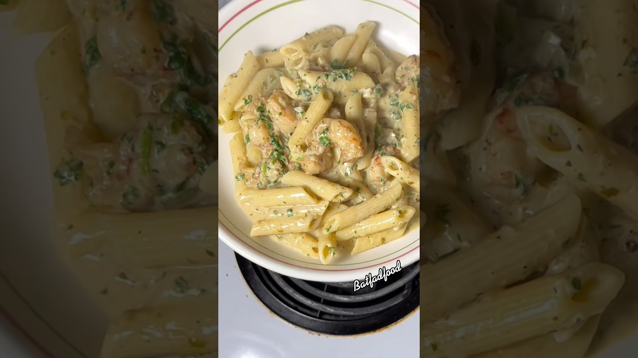 Lemon garlic shrimp pasta | Mouth watering lemon garlic shrimp pasta, so delicious, enjoy ! ✨