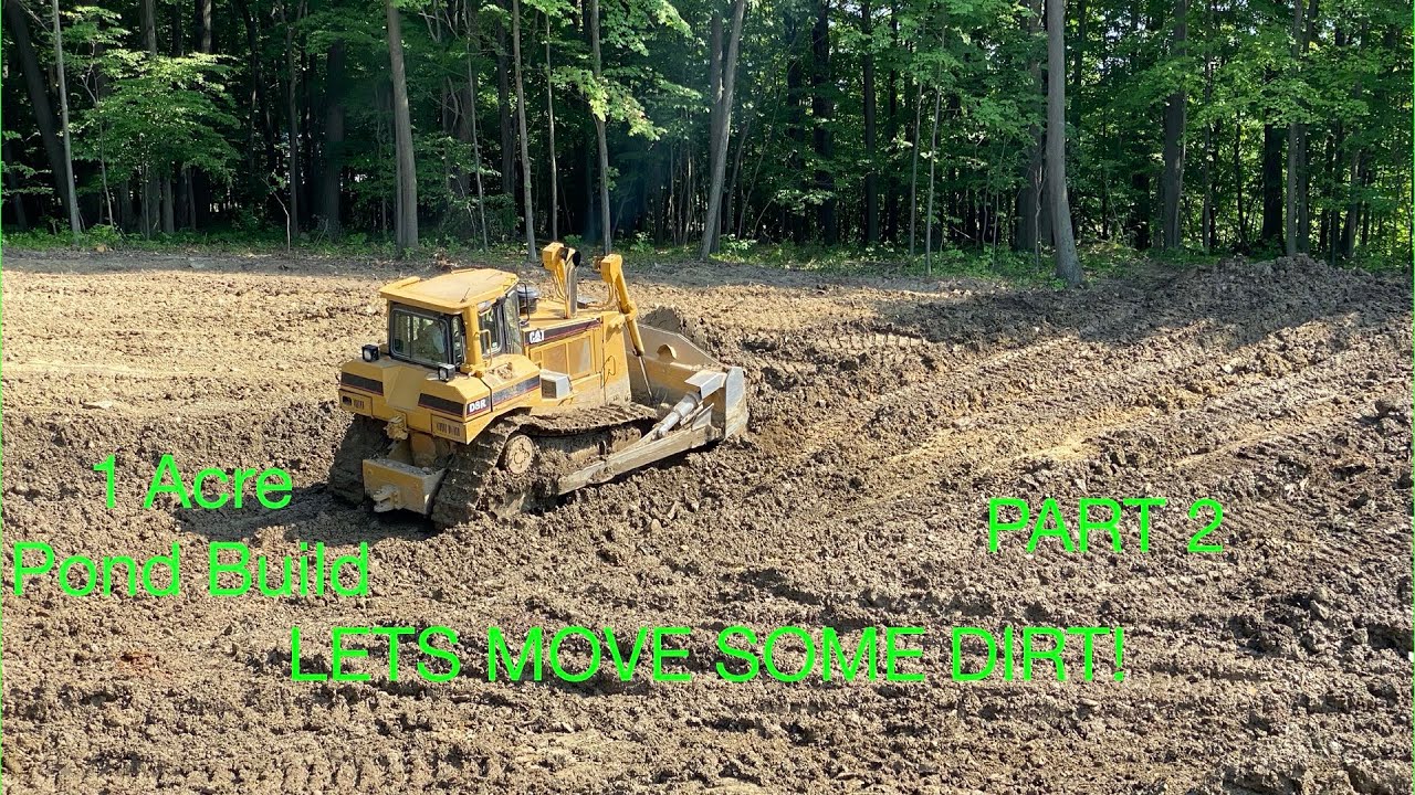 Building a 1 Acre Pond! (Part 2...Day One Of Digging)