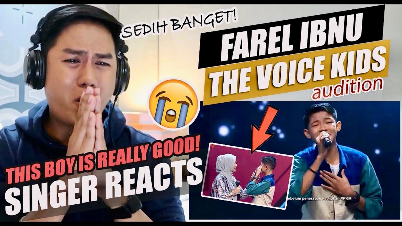 SINGER REACTS to Farel Ibnu - Ummi Tsumma Ummi | Blind Auditions | The Voice Kids Indonesia Season 4