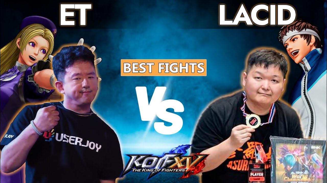 KOF XV  👽 ET (Vice, Hinako, Leona) vs LACID (Shingo, Ash, Vice)  Best Fights KOF15