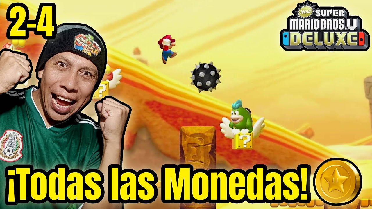 Guía 100% – Escupicos y las Arenas Movedizas 2-4 ⭐ NSMBU Deluxe