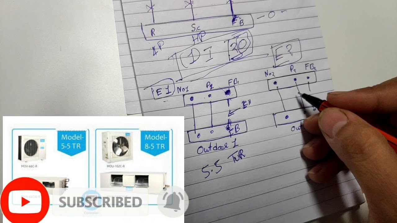 E1 Error in AC !!Ductable AC ERROR Codes E0,E1,E2 etc ..(HINDI)Video