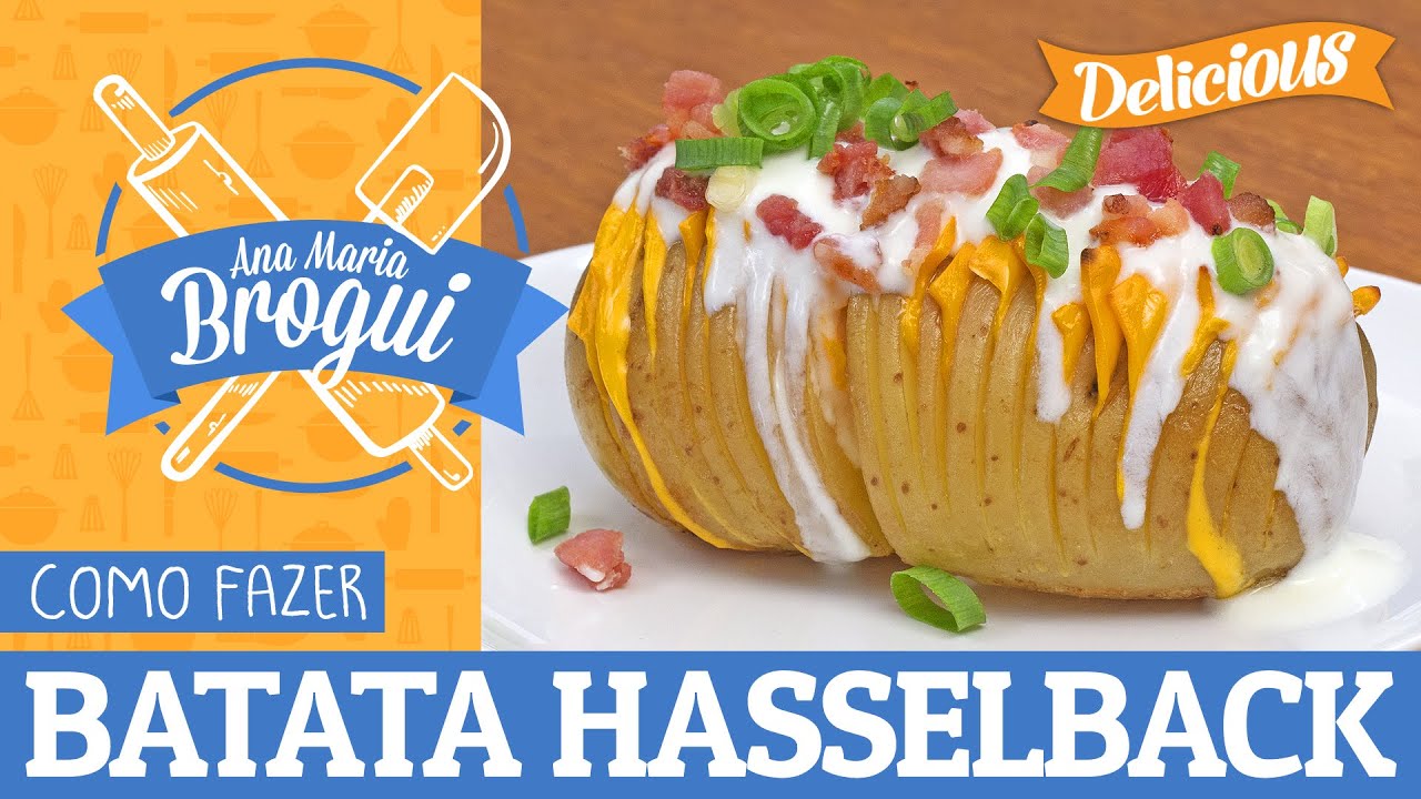 COMO FAZER BATATA HASSELBACK | Delicious | #AnaMariaBrogui