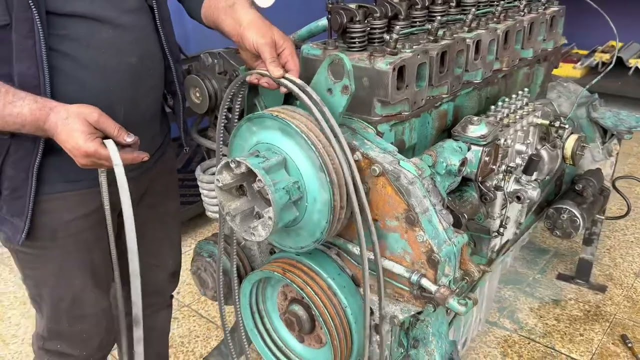 تعمير وتشغيل وشرح عن محرك سكانيا Ds 9 مع وسام🎖️الفيتر 🇮🇶 وشكرا لكم 💐⚒️🪛🛠️🔩⚙️🔧👌🎥💝 part 2 ✅