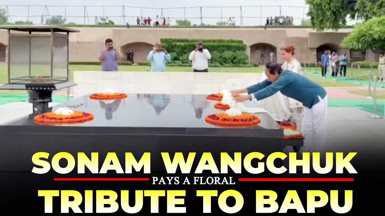 LIVE: Activist Sonam Wangchuk pays tribute to Bapu at Rajghat | CJP Protest | India