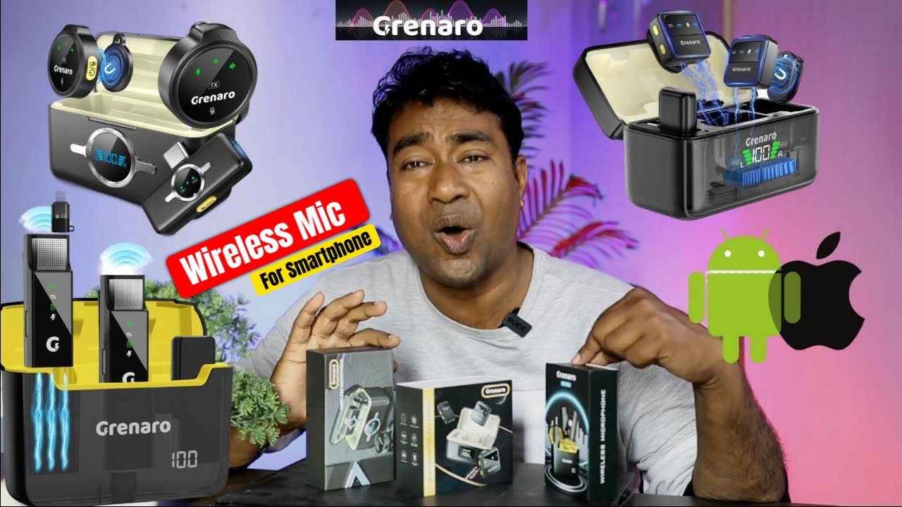 Cheap & Best wireless mic for mobile phone Youtubers used in vlogging, interview android & iphone