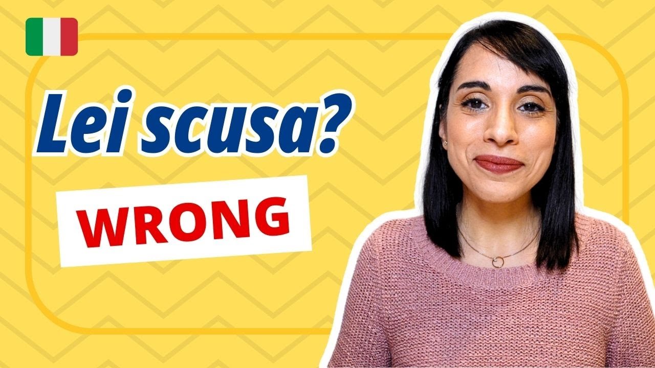 Scusi or scusa? The mistake almost everyone makes (FIXED)