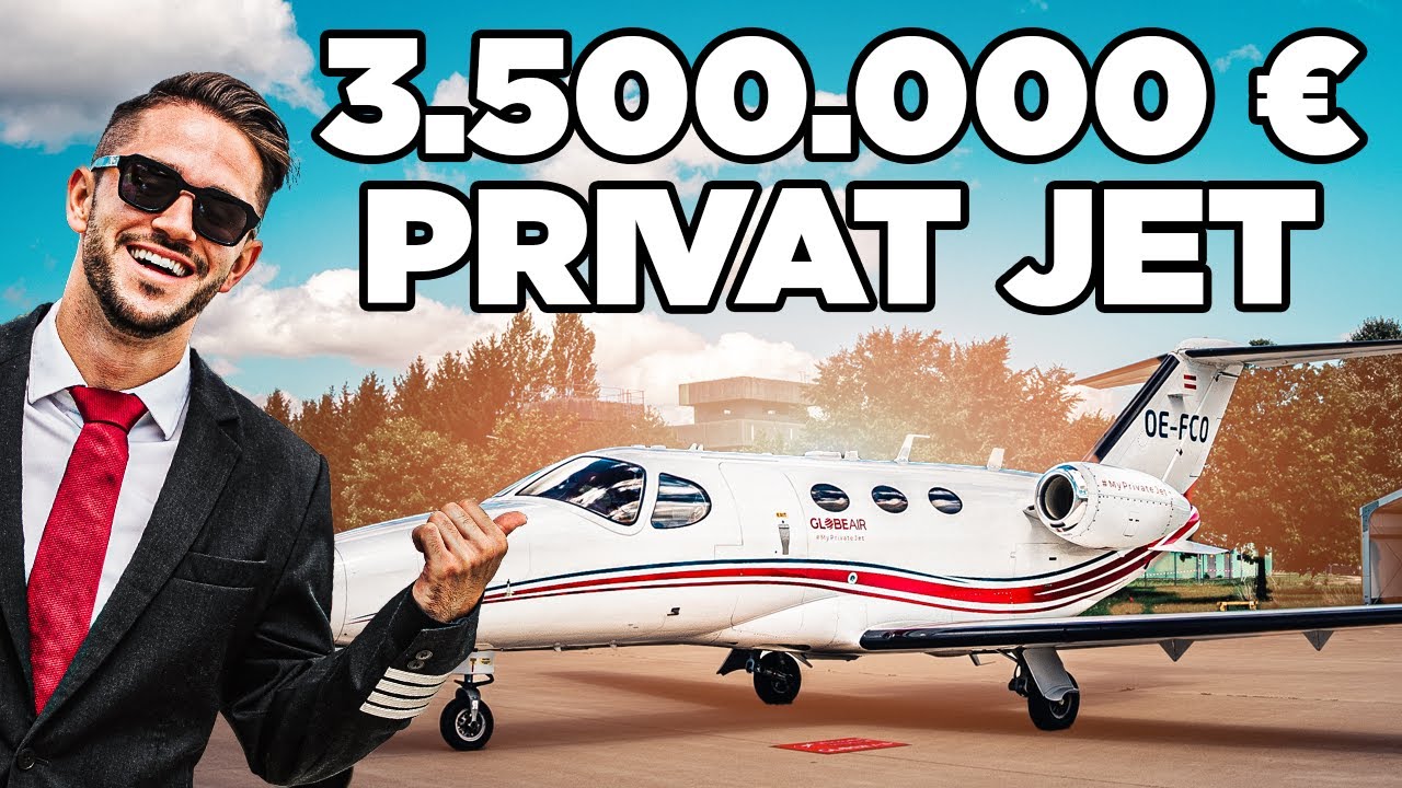 Ich FLIEGE einen 3.500.000 &euro; PRIVAT JET 🛩️ (SELBST! 🤯)