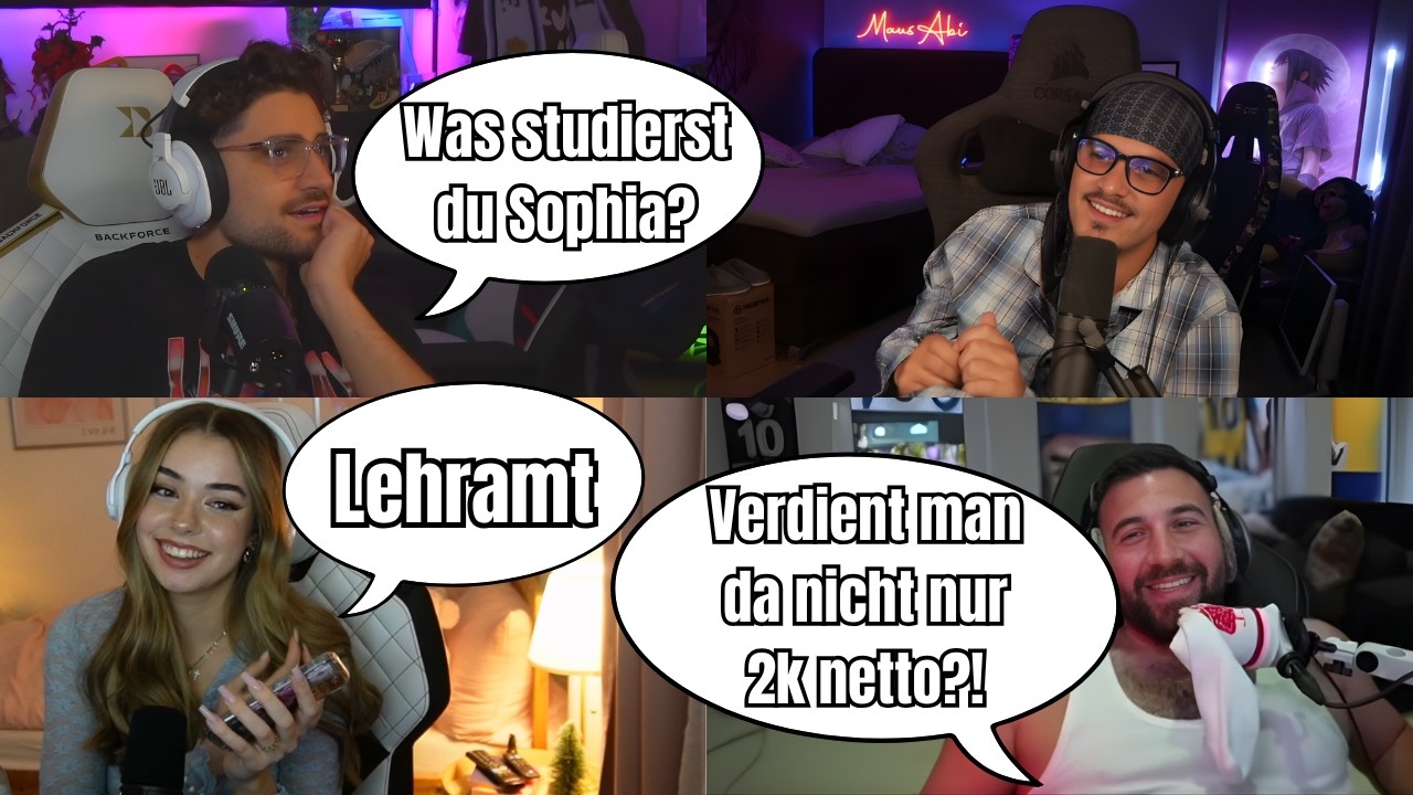 Lustiger Talk mit Mert, Maus, Sophia & Jussef 👀😂