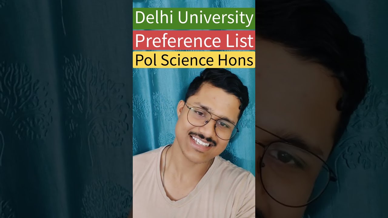 Ba Political Science Hons📝Preference Sheet For Delhi University | Preference List Strategy For Du