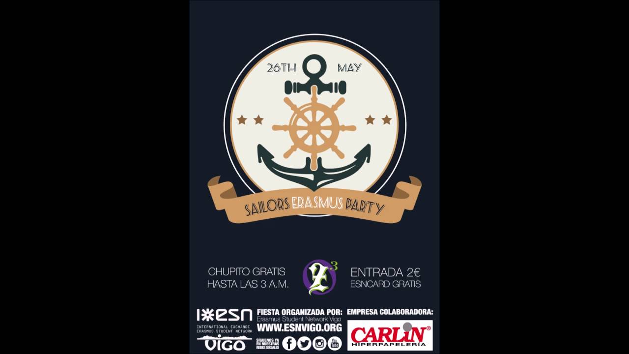 Sailor Erasmus Party 26 de mayo del 2016