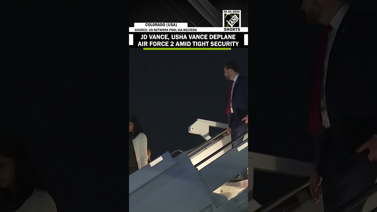 Moment! Vice President JD Vance, Second Lady Usha Vance DE-BOARD from Air Force Two in Colorado
