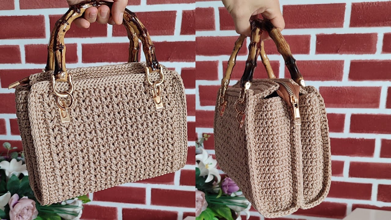 YOK BÖYLE BİR ÇANTA(1.kısım)( No such crochet bag exists #örgüçantayapımı #örgütarifi #çantamodeli 