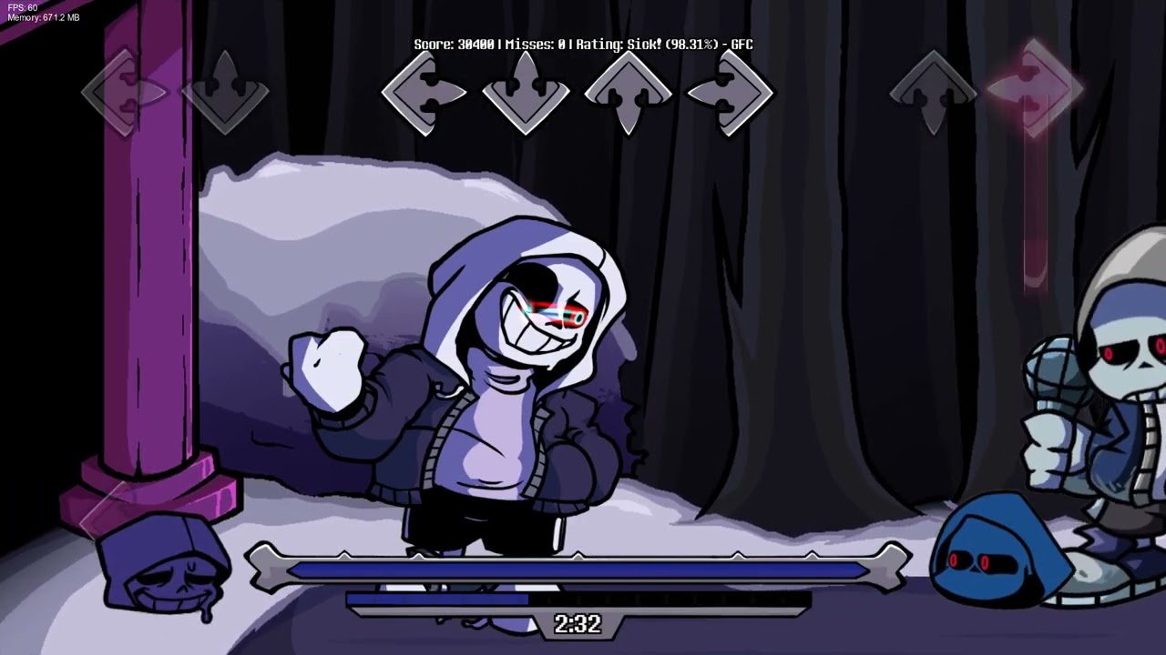 FNF Perseverance But Dust Sans And Dustin Sans Sing's It