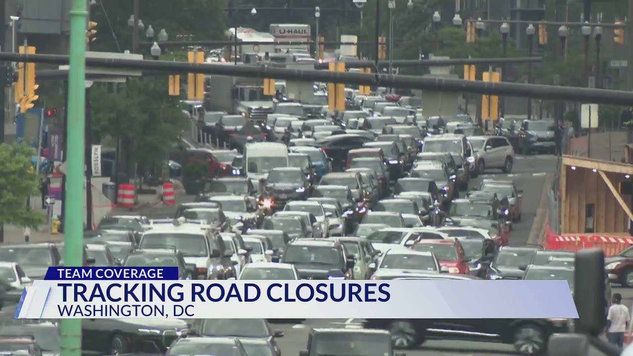 Tracking road closures ahead of army parade