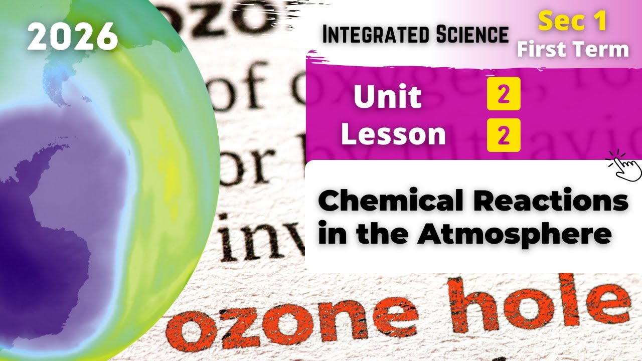 Sec.1 | Chemical Reactions in the Atmosphere | Unit 2 - Lesson 2 | Integrated Sciences