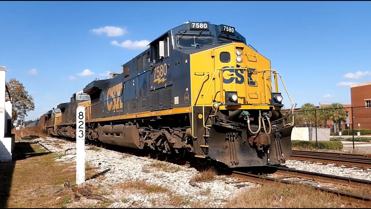 CSX Ethanol Train SB through Plant City, Florida