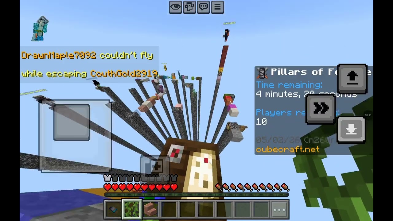 Tryiǹg to win pillers of fortune