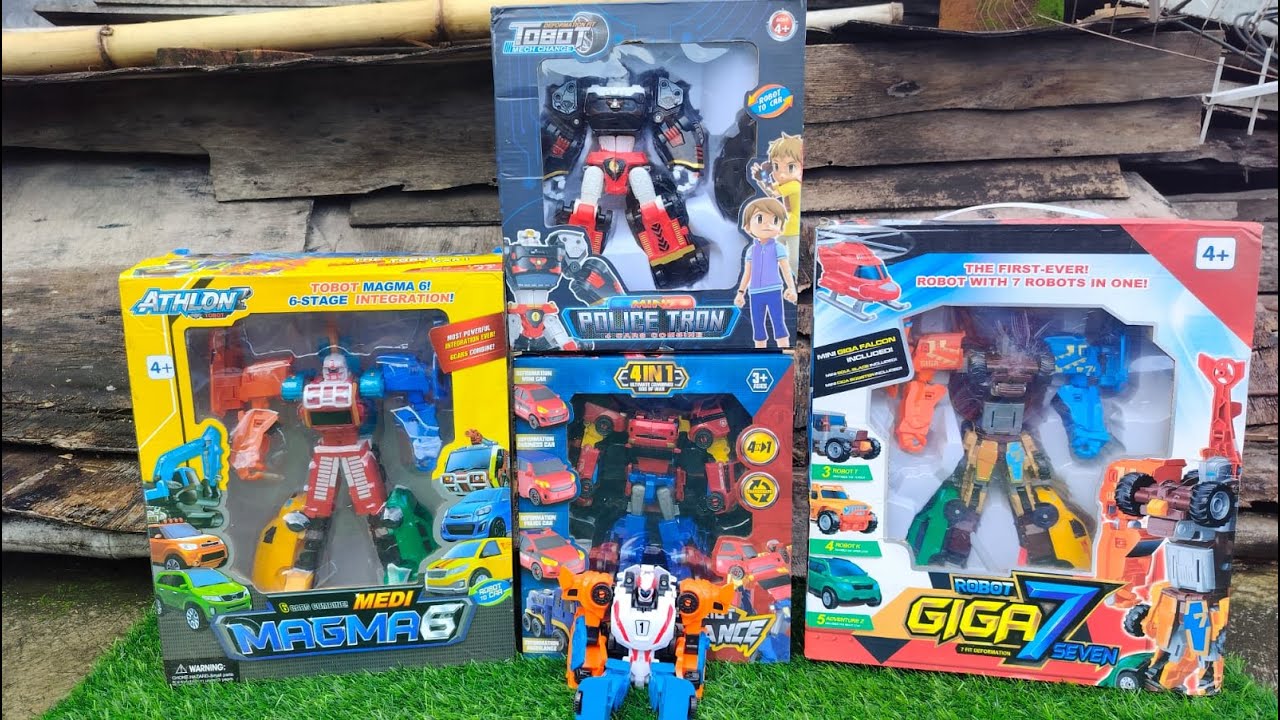 Unboxing Dan Merakit Tobot Magma6, Giga7, Policetron, Chariot Alliance