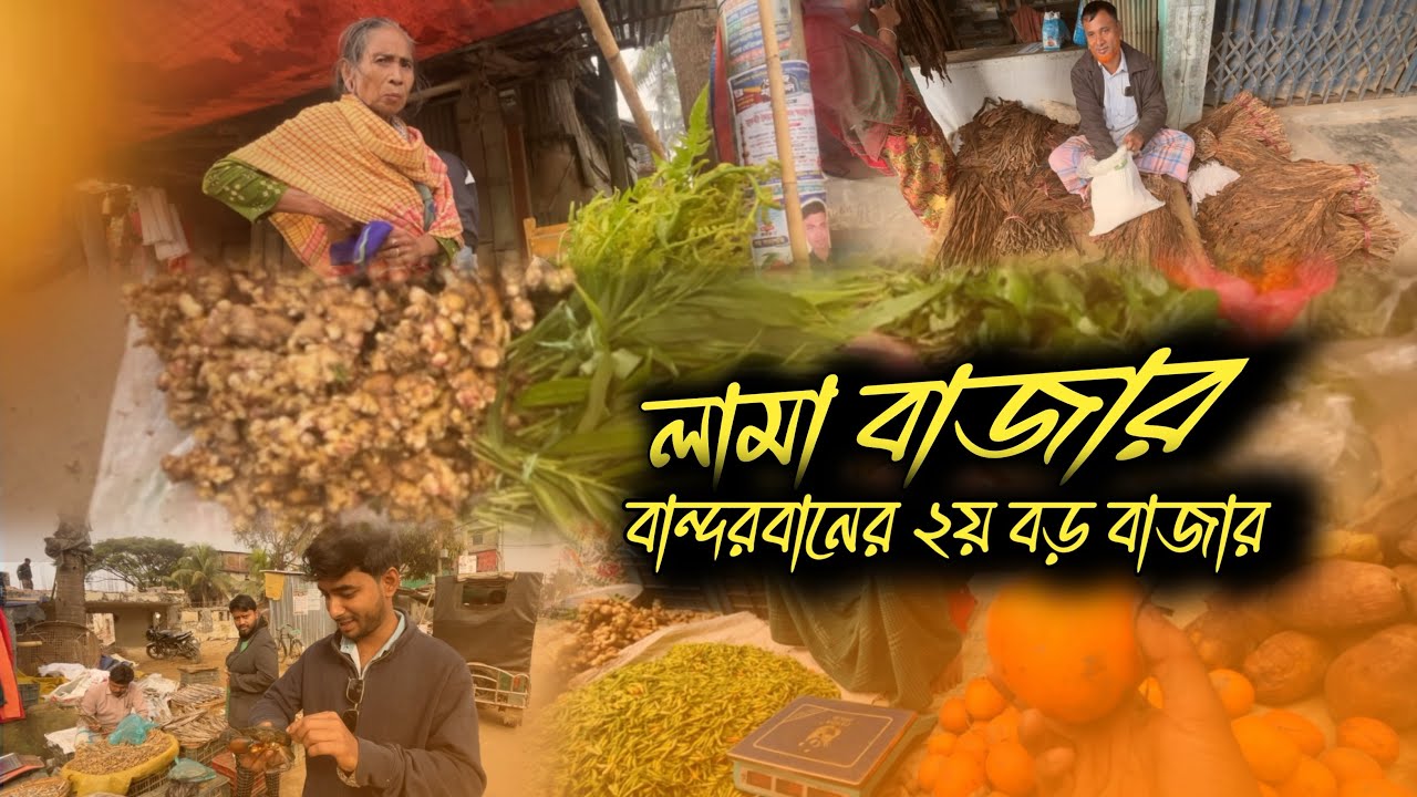 লামা উপজেলার পাহাড়ি হাট: বান্দরবানের লামা বাজার ভ্লগ | Lama Bazar Bandarban Hill Market Tour