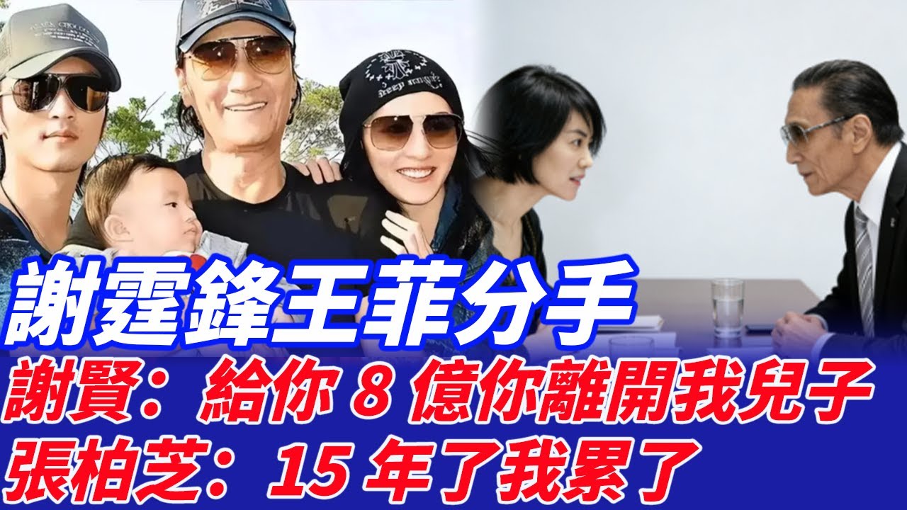 謝霆鋒王菲分手,謝賢：給你8億你離開我兒子,張柏芝：15年了我累了，謝霆鋒聽後連夜回家帶三個孩子,謝振軒半夜給爸爸做宵夜吃